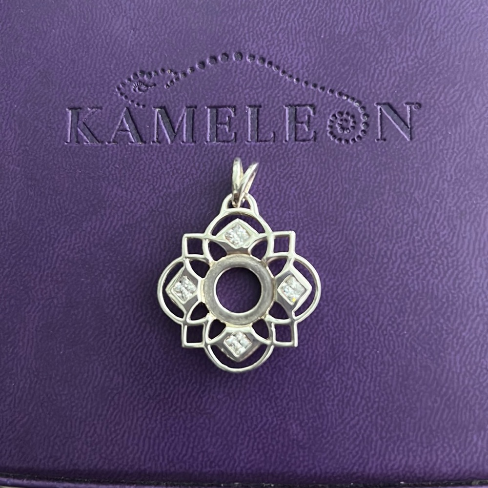 Kameleon Pendant KP40 Sterling W/ CZ Stones